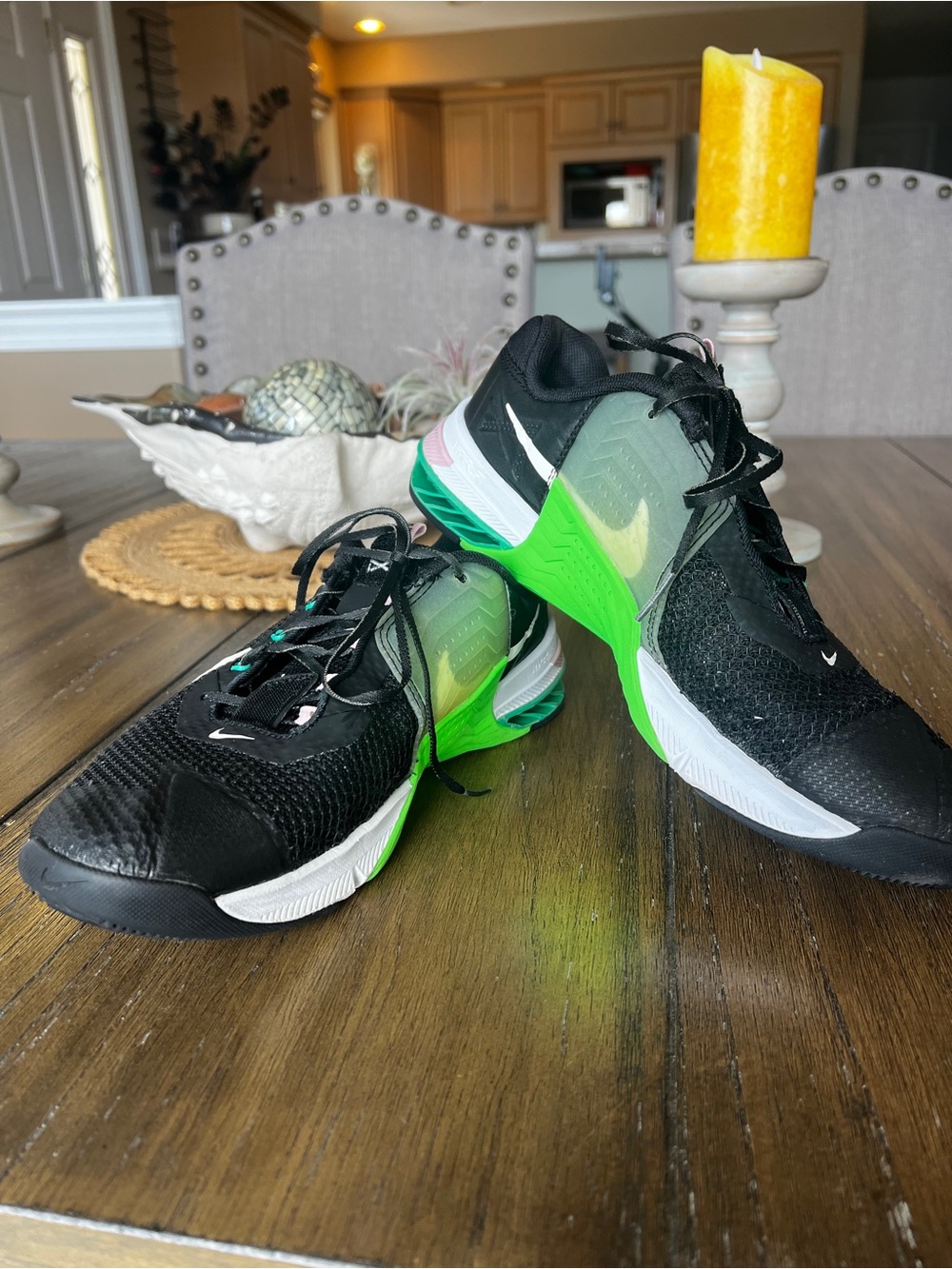 Women’s Nike Metcon - Black & Neon Green Athletic Sneakers